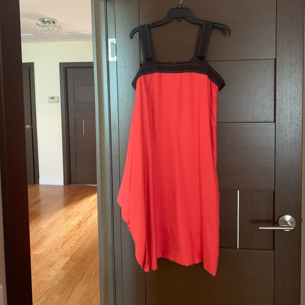 Red and black Bottega Veneta dress